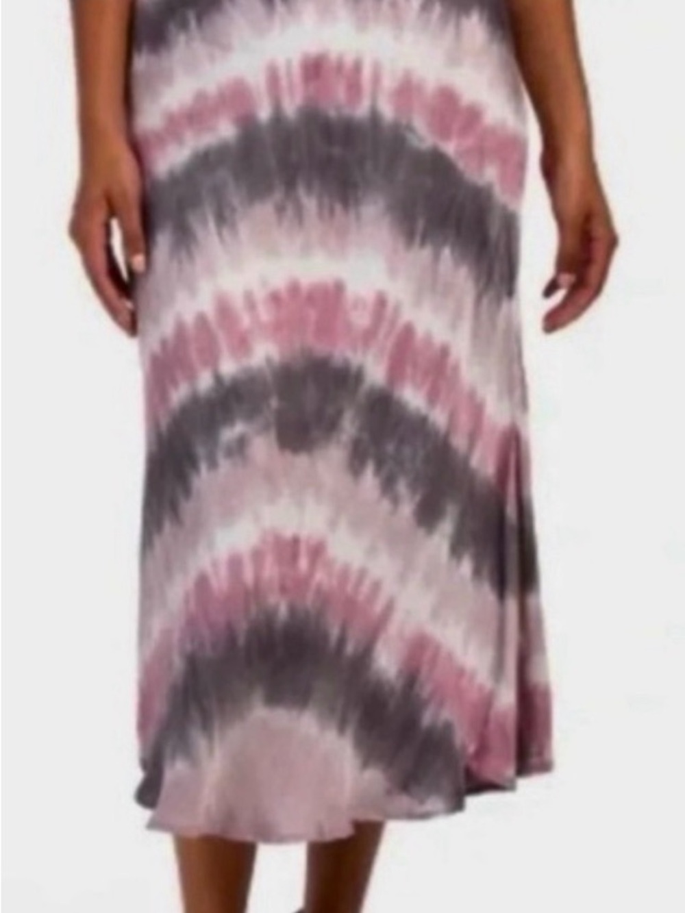 Young Fabulous & Broke Tie Dye Flowy Midi Skirt Size S